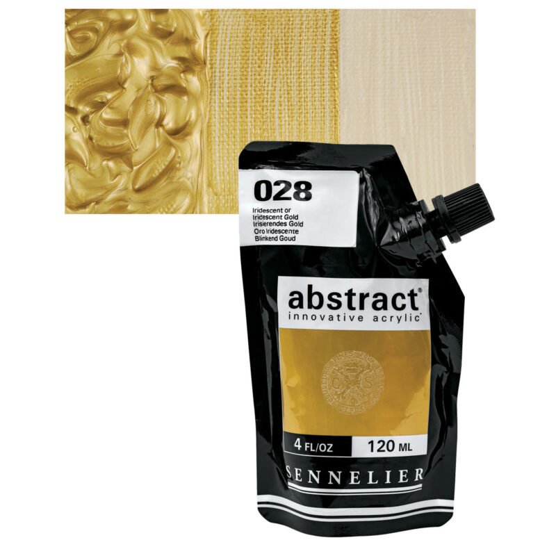 Akriliniai dažai Sennelier Abstract 120ml 028 Iridescent Gold