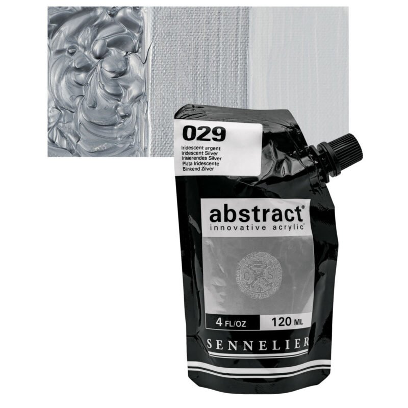 Akriliniai dažai Sennelier Abstract 120ml 029 Iridescent Silver