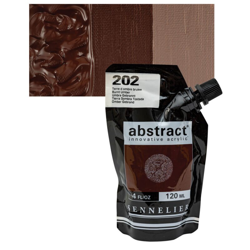 Akriliniai dažai Sennelier Abstract 120ml 202 Burnt Umber