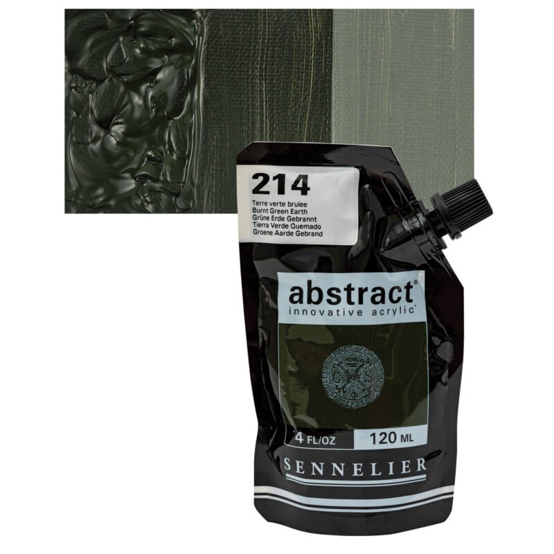Akriliniai dažai Sennelier Abstract 120ml 214 Burnt Green Earth