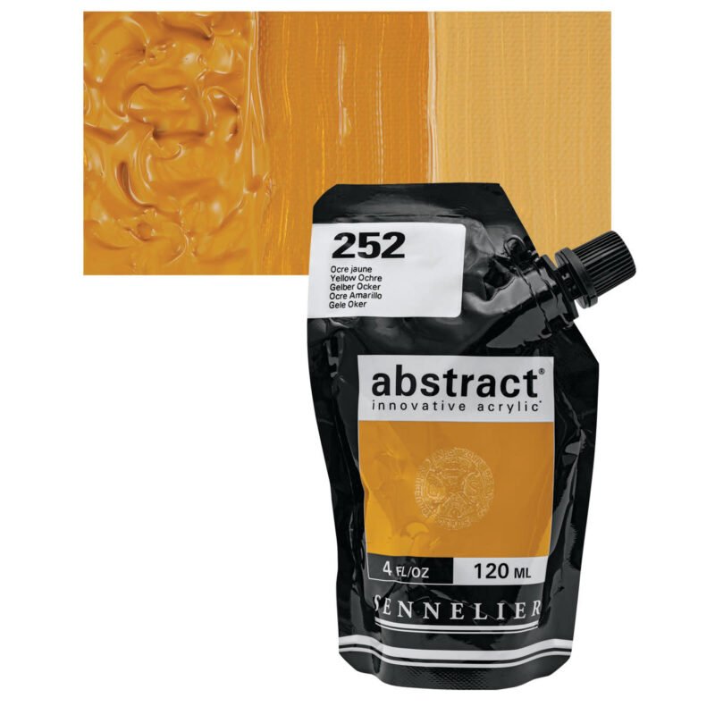 Akriliniai dažai Sennelier Abstract 120ml 252 Yellow Ocher