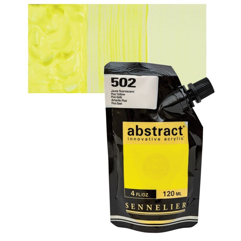 Akriliniai dažai Sennelier Abstract 120ml 502 Fluo Yellow