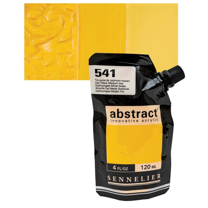 Akriliniai dažai Sennelier Abstract 120ml 541 Cad Yellow Medium Hue