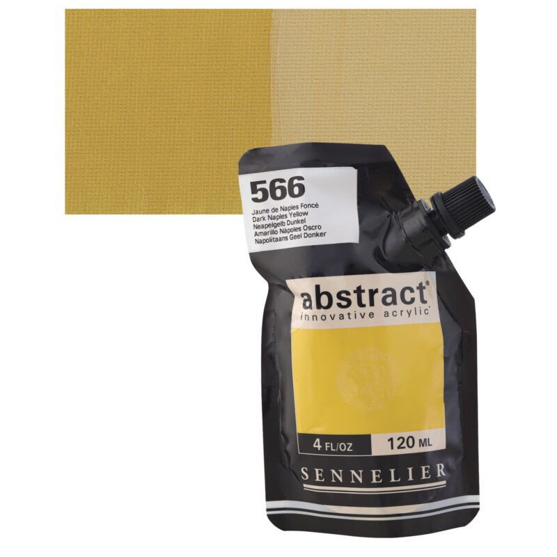 Akriliniai dažai Sennelier Abstract 120ml 566 Dark Naples Yellow