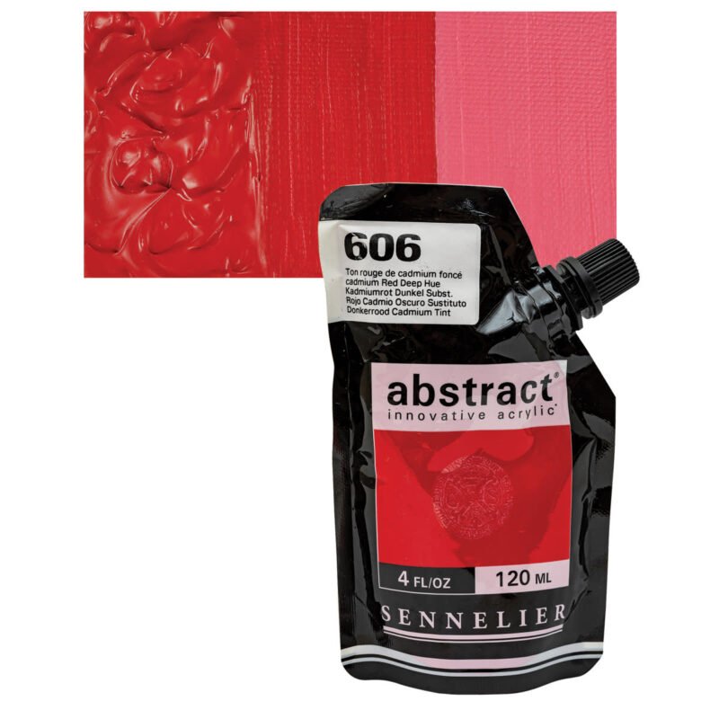 Akriliniai dažai Sennelier Abstract 120ml 606 cadmium Red Deep Hue