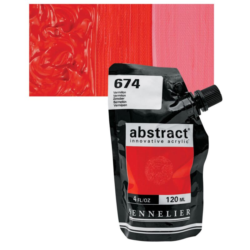 Akriliniai dažai Sennelier Abstract 120ml 674 Vermilion