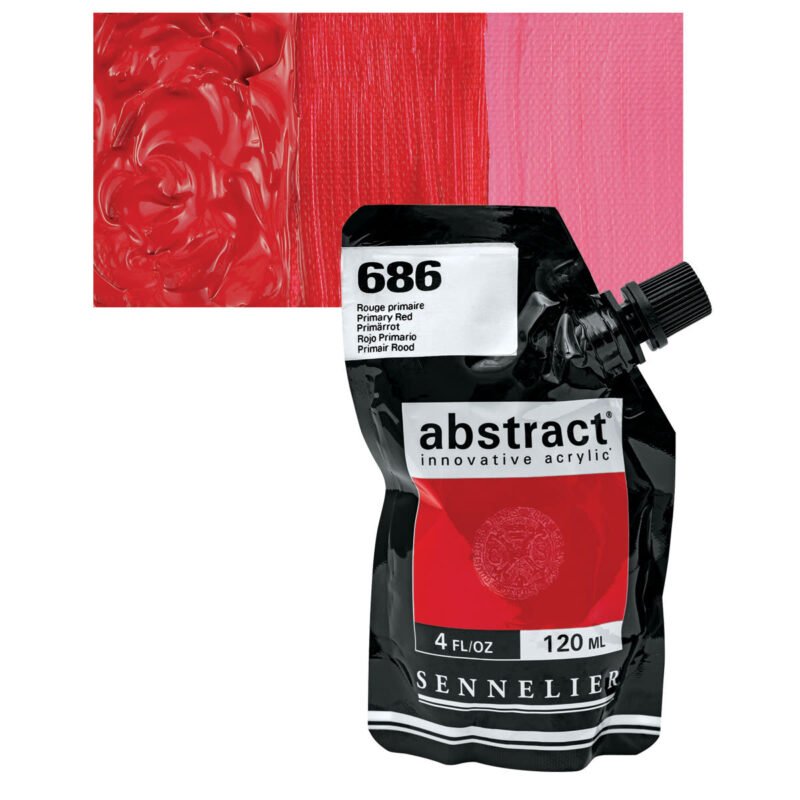 Akriliniai dažai Sennelier Abstract 120ml 686 Primary Red