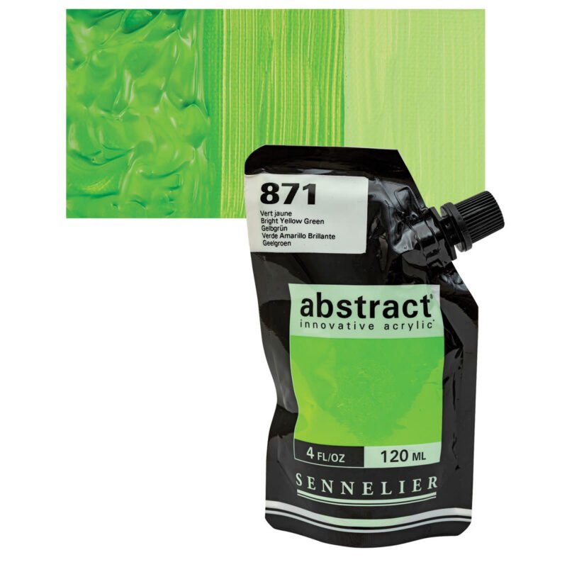 Akriliniai dažai Sennelier Abstract 120ml 871 Bright Yellow Green
