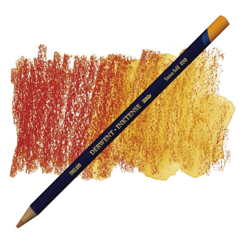 Akvarelinis pieštukas Derwent Inktense 0240 sienna gold