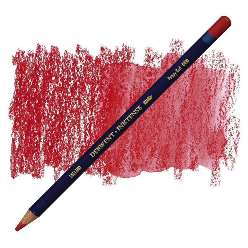 Akvarelinis pieštukas Derwent Inktense 0400 poppy red