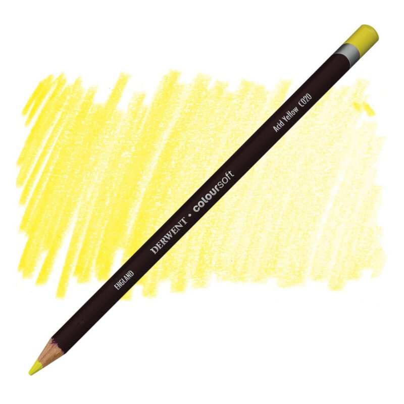 Spalvotas pieštukas Derwent Coloursoft C020 acid yellow