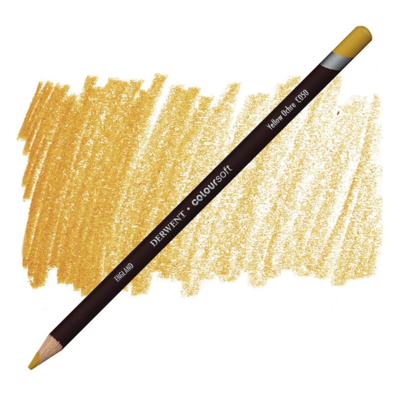 Spalvotas pieštukas Derwent Coloursoft C050 yellow ochre