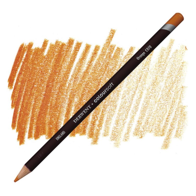 Spalvotas pieštukas Derwent Coloursoft C070 orange