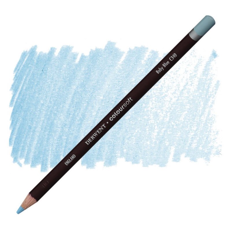 Spalvotas pieštukas Derwent Coloursoft C340 baby blue