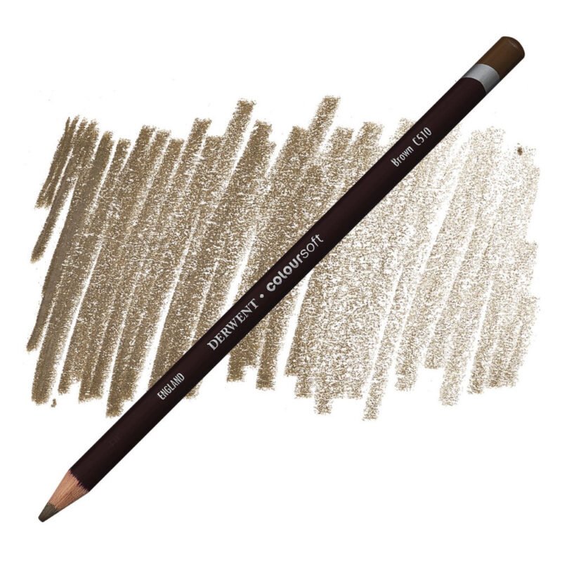 Spalvotas pieštukas Derwent Coloursoft C510 brown
