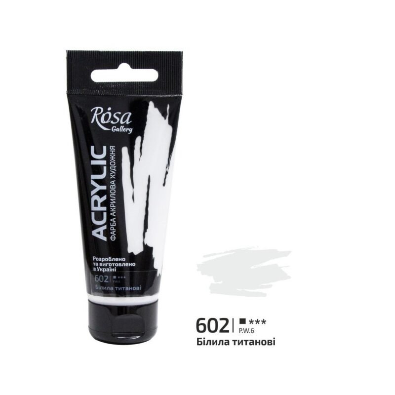 Akriliniai dažai Rosa Gallery 60ml Titanium White