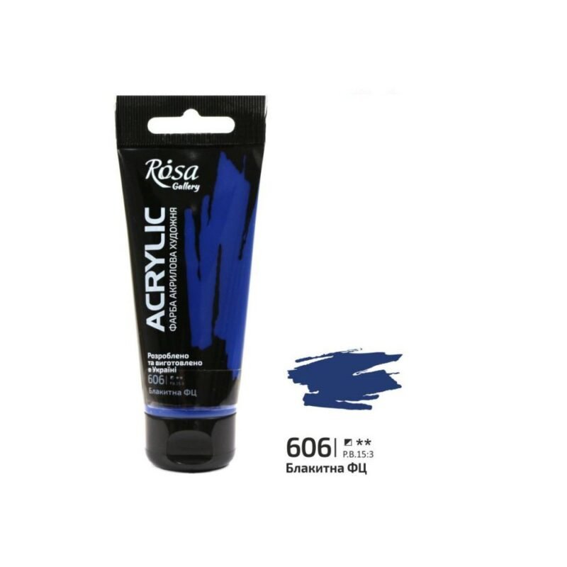 Akriliniai dažai Rosa Gallery 60ml Phthalocyanine Blue