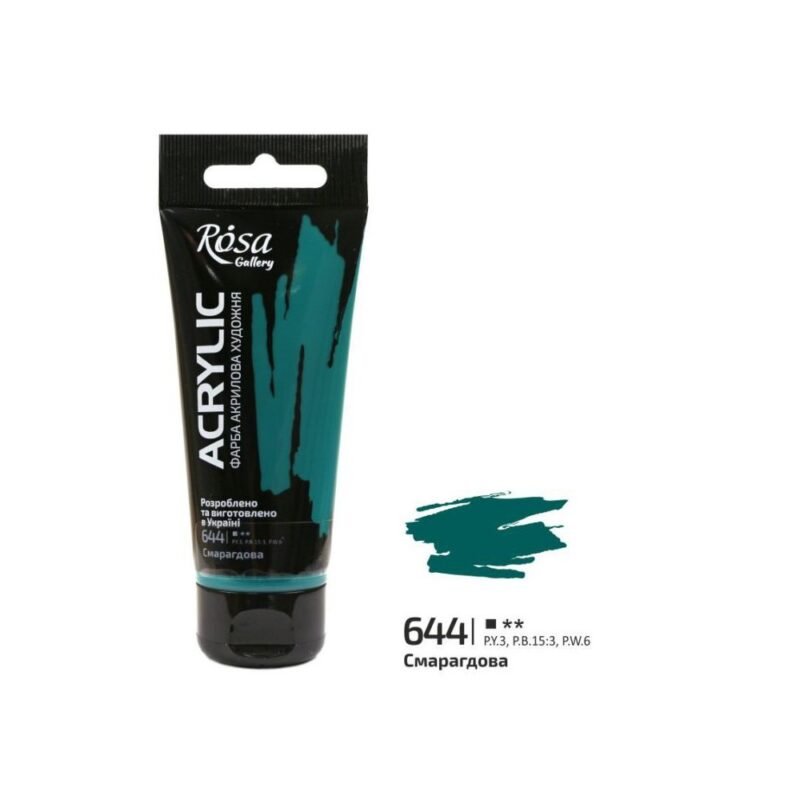 Akriliniai dažai Rosa Gallery 60ml Emerald Green