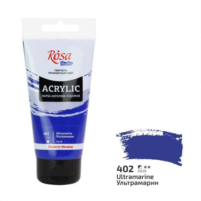 Akriliniai dažai Rosa Studio 75ml Ultramarine