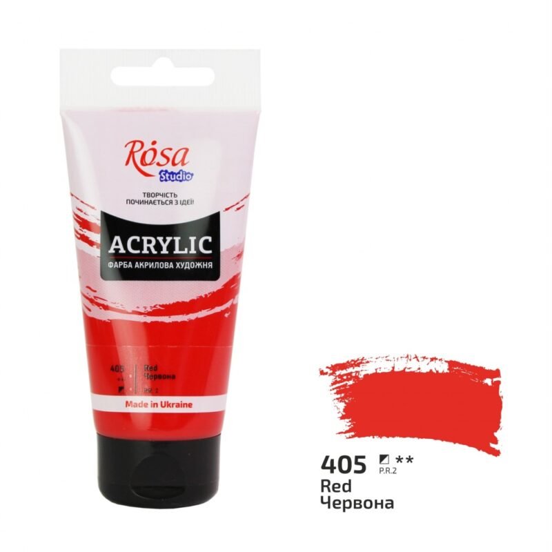 Akriliniai dažai Rosa Studio 75ml Red