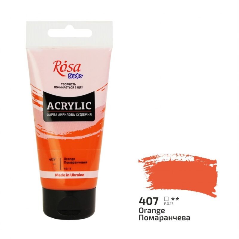 Akriliniai dažai Rosa Studio 75ml Orange