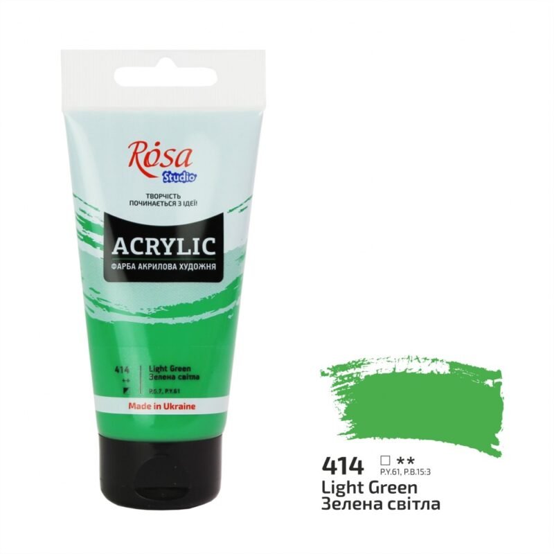 Akriliniai dažai Rosa Studio 75ml Light Green