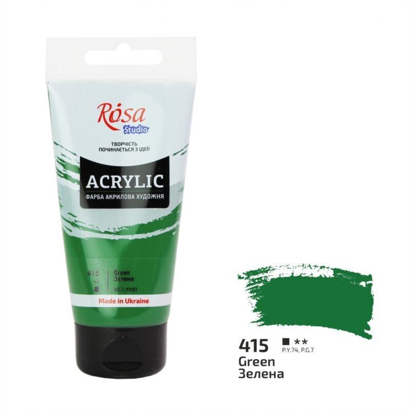 Akriliniai dažai Rosa Studio 75ml Green