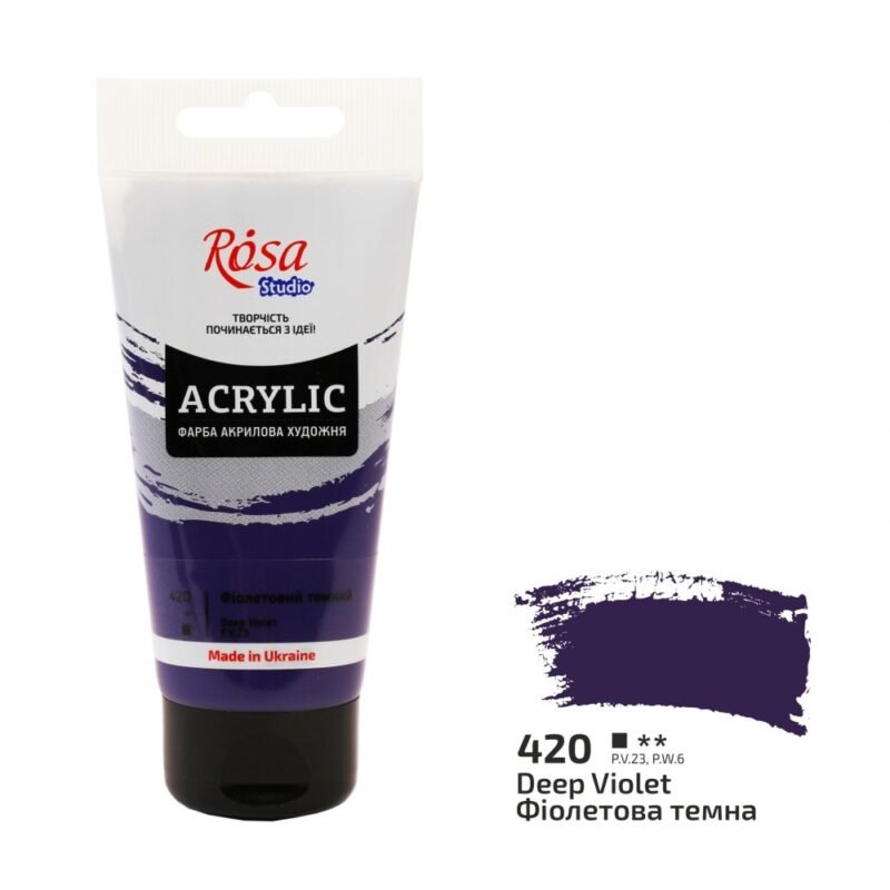 Akriliniai dažai Rosa Studio 75ml Dark Violet