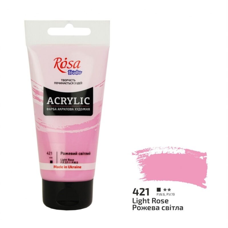 Akriliniai dažai Rosa Studio 75ml Light Pink