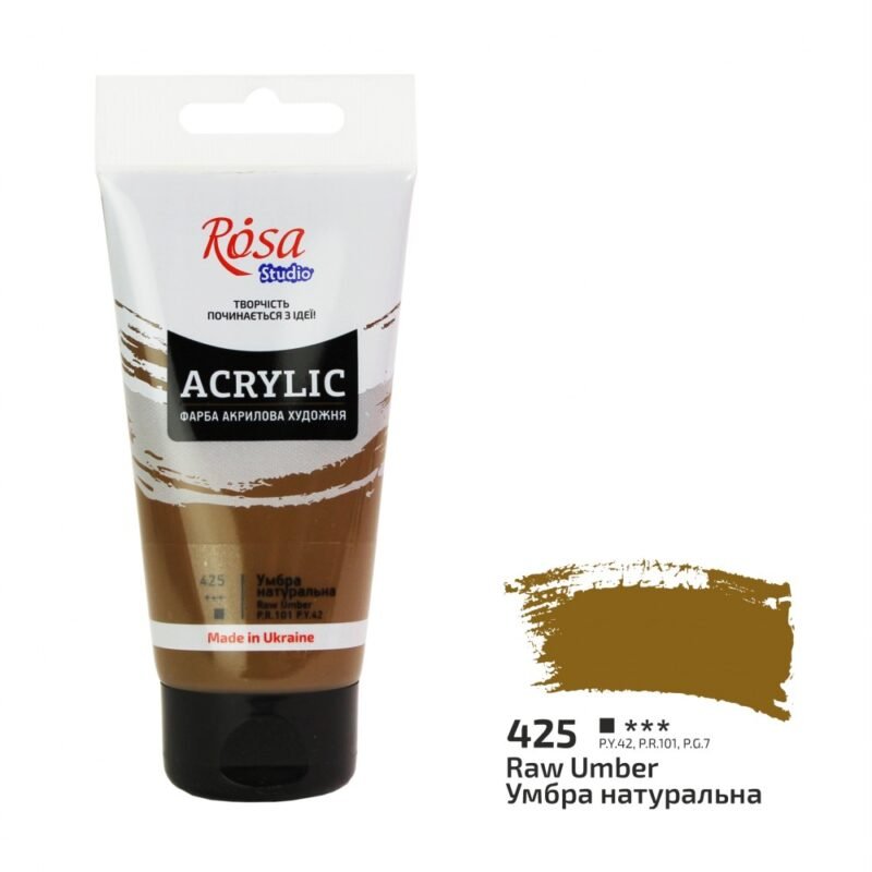 Akriliniai dažai Rosa Studio 75ml Natural Umber