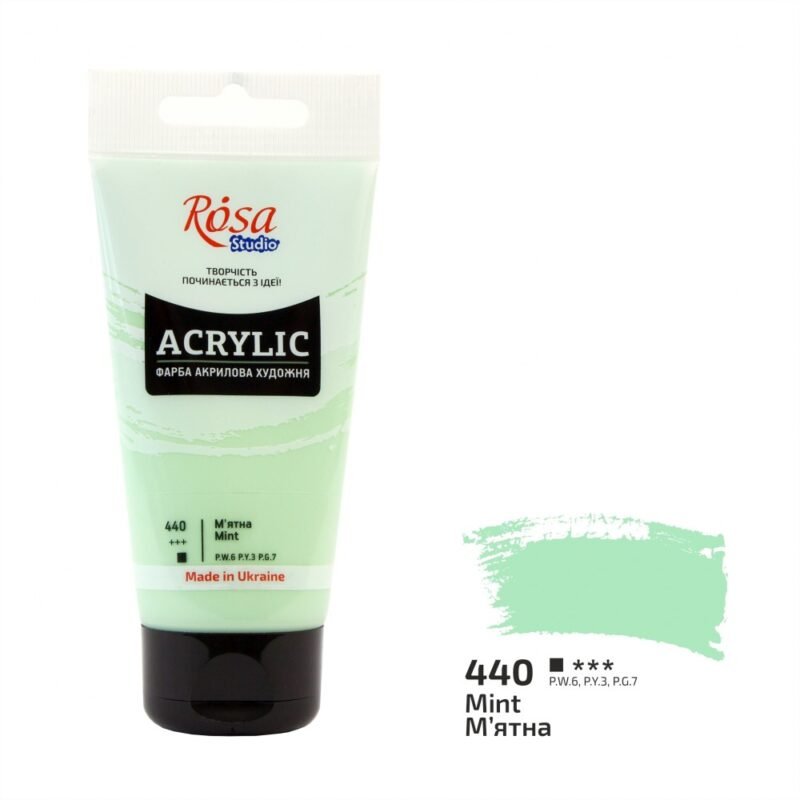 Akriliniai dažai Rosa Studio 75ml Mint