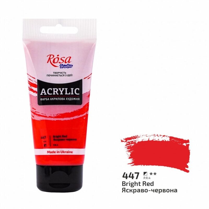 Akriliniai dažai Rosa Studio 75ml Bright Red