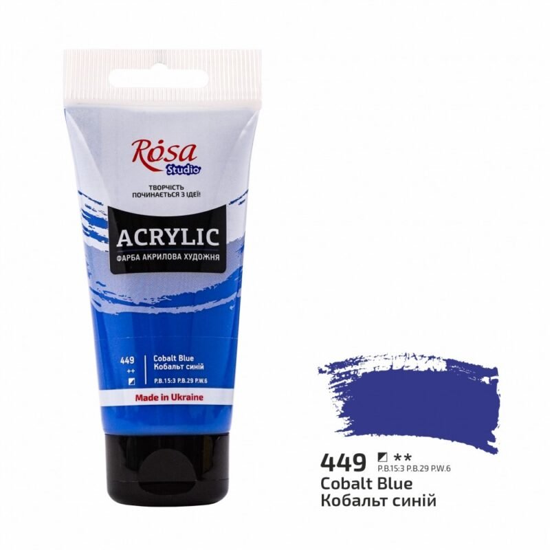 Akriliniai dažai Rosa Studio 75ml Cobalt Blue