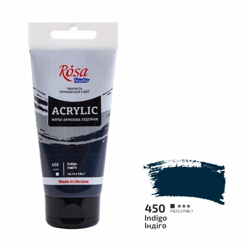 Akriliniai dažai Rosa Studio 75ml Indigo