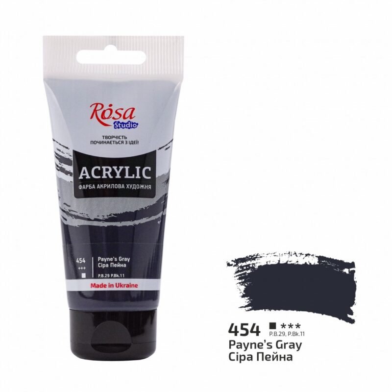 Akriliniai dažai Rosa Studio 75ml Payne's Gray