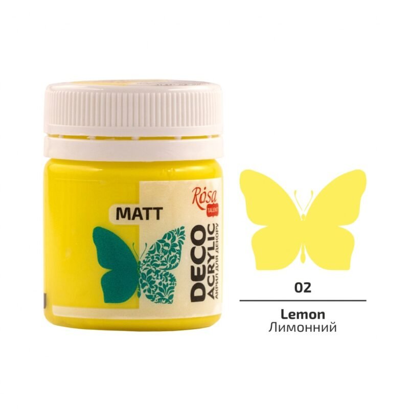 Akriliniai dažai Rosa Talent matiniai 20ml Lemon