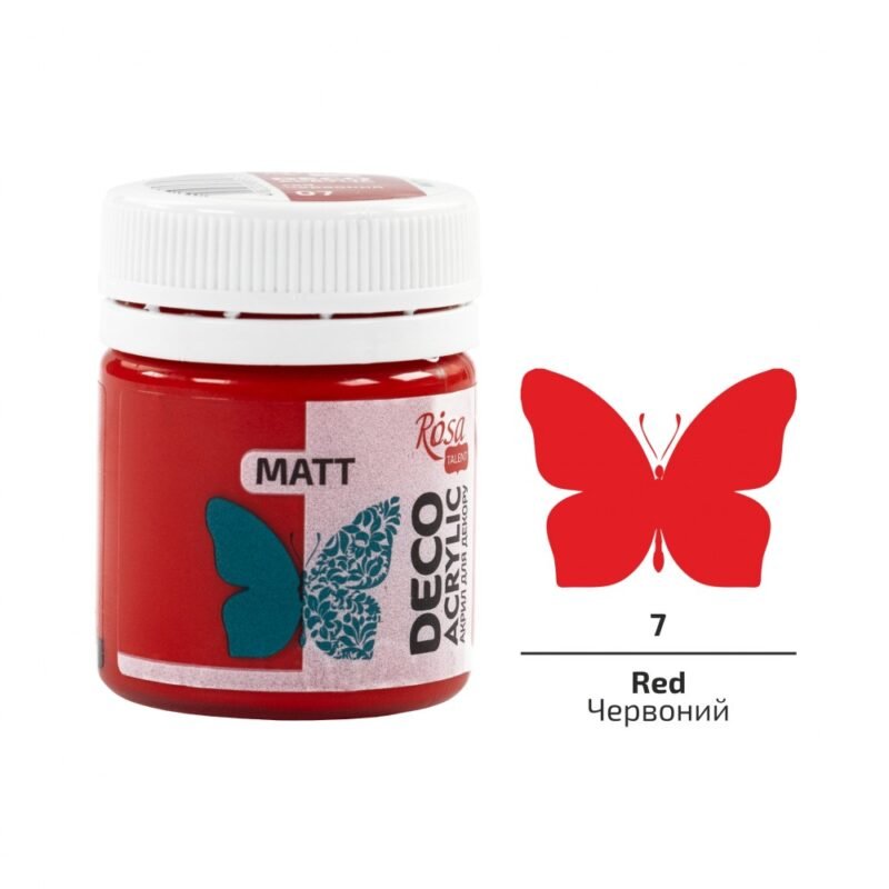 Akriliniai dažai Rosa Talent matiniai 20ml Red