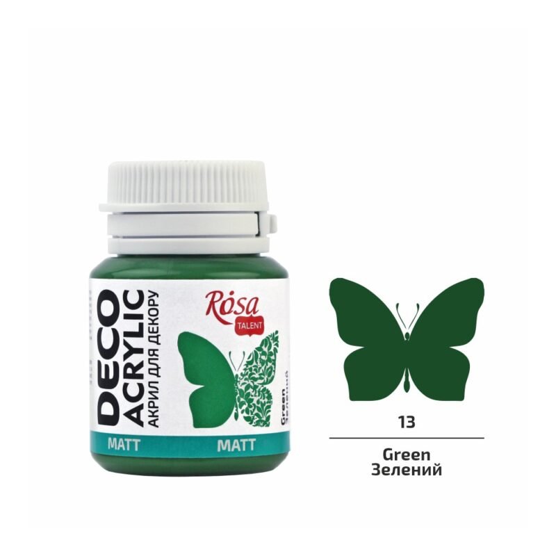 Akriliniai dažai Rosa Talent matiniai 20ml Green