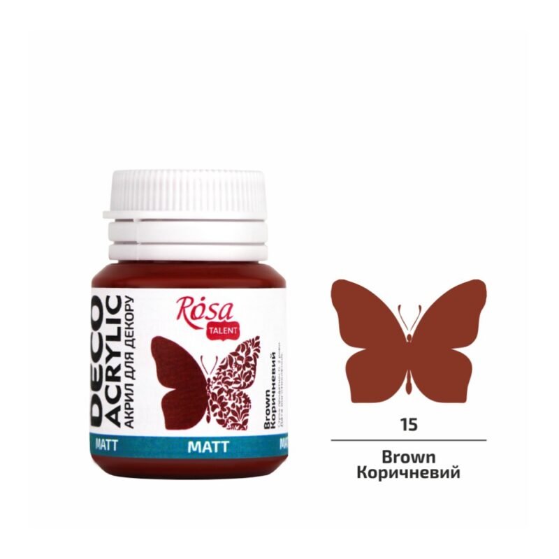 Akriliniai dažai Rosa Talent matiniai 20ml Brown