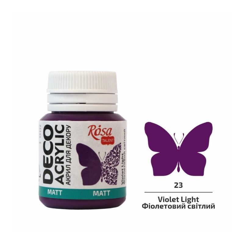 Akriliniai dažai Rosa Talent matiniai 20ml Violet Light