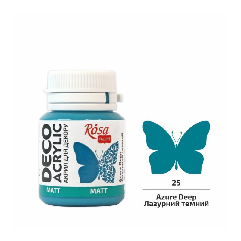 Akriliniai dažai Rosa Talent matiniai 20ml Azure Deep