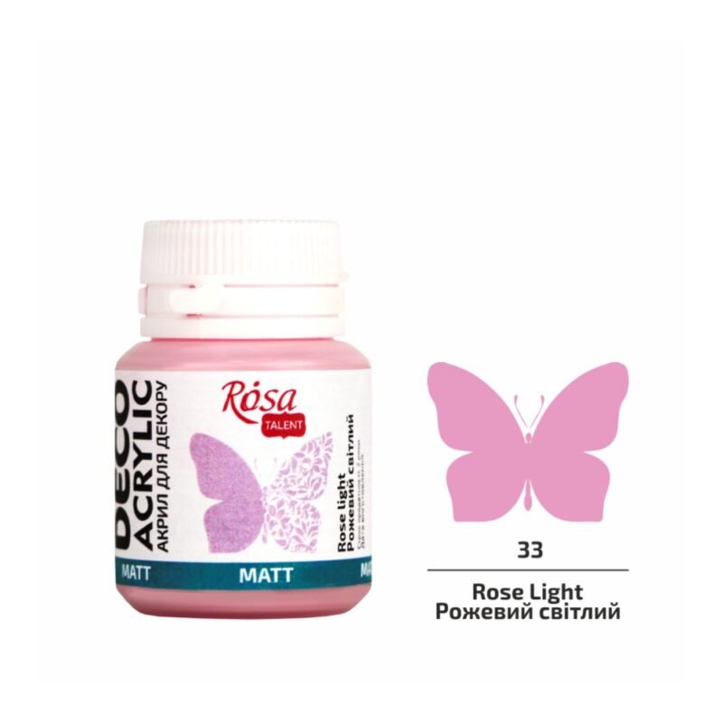 Akriliniai dažai Rosa Talent matiniai 20ml Rose Light