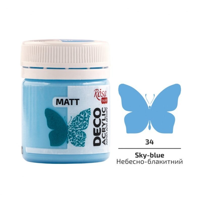 Akriliniai dažai Rosa Talent matiniai 20ml Sky Blue