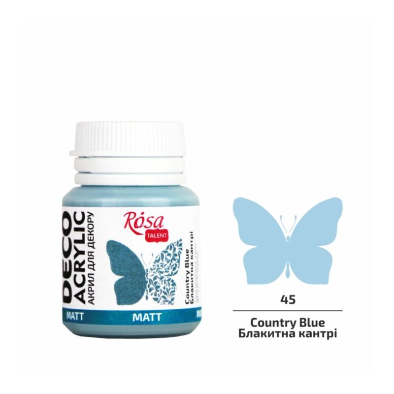 Akriliniai dažai Rosa Talent matiniai 20ml Country Blue