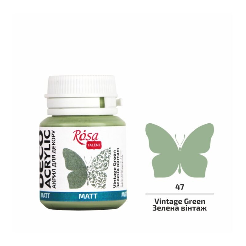 Akriliniai dažai Rosa Talent matiniai 20ml Vintage Green