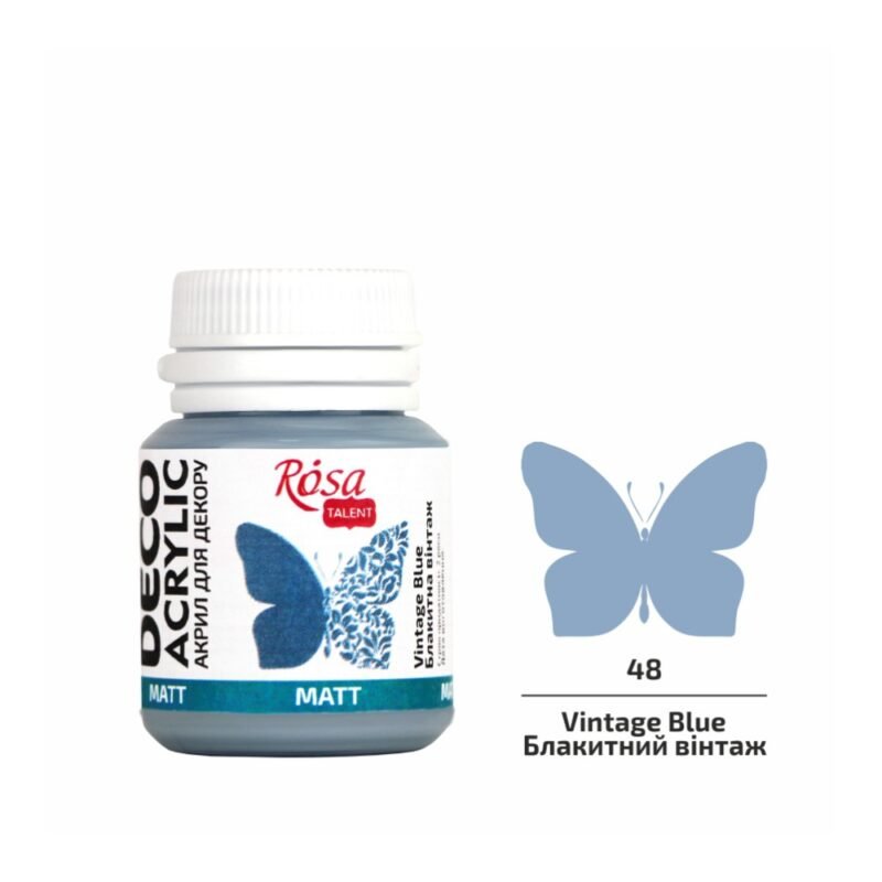 Akriliniai dažai Rosa Talent matiniai 20ml Vintage Blue