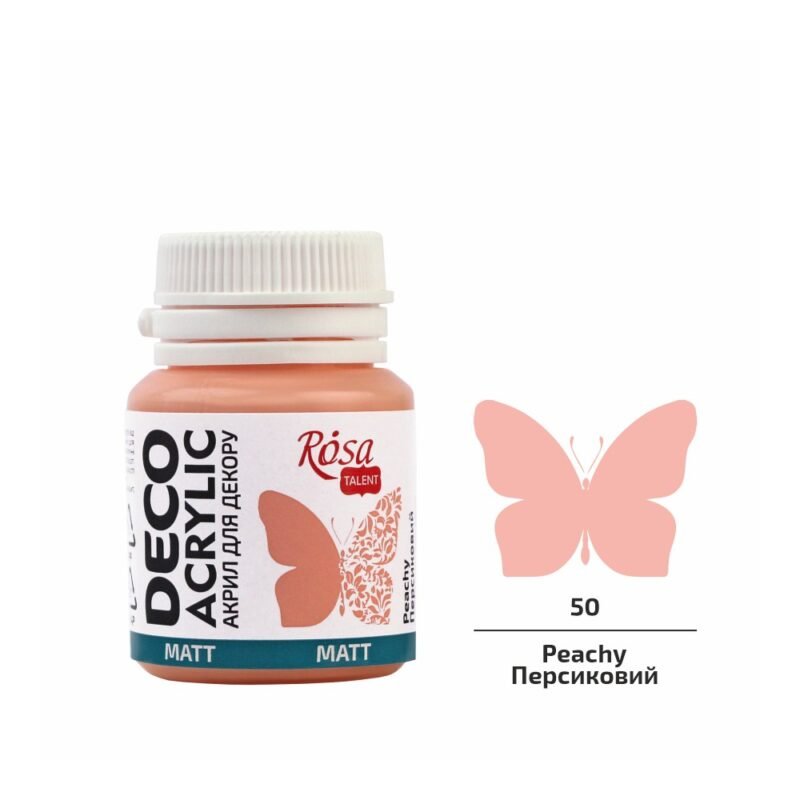 Akriliniai dažai Rosa Talent matiniai 20ml Peachy