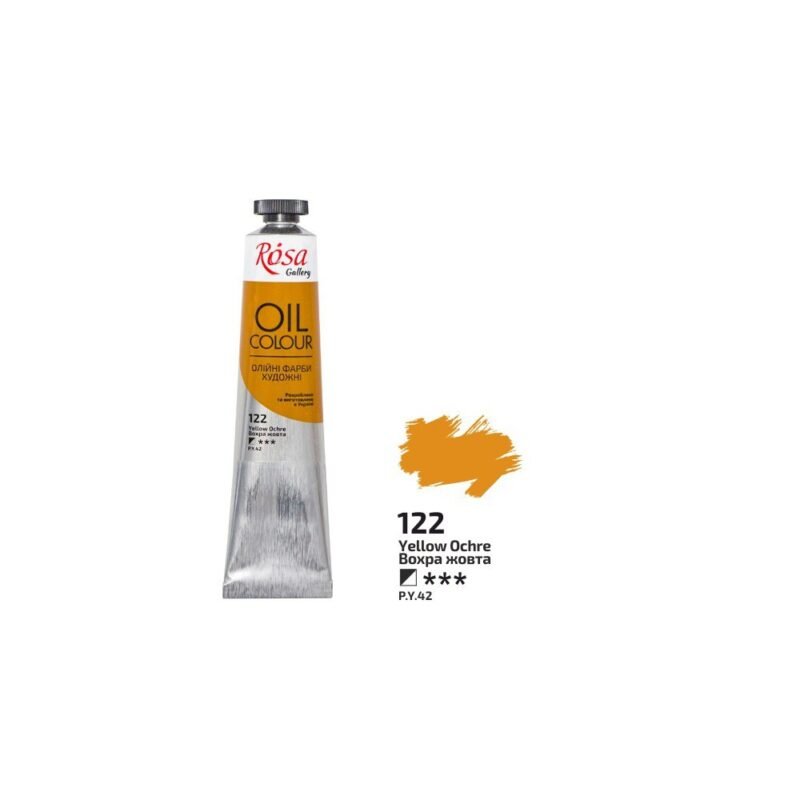 Aliejiniai dažai Rosa Gallery 45ml Yellow Ocher