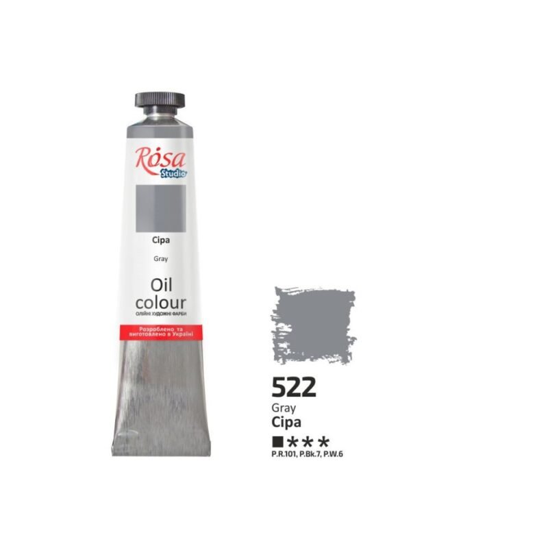 Aliejiniai dažai Rosa Studio 45ml Gray