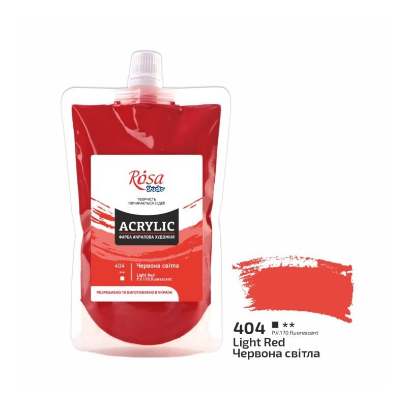Akriliniai dažai Rosa Studio 200ml Deep Red
